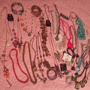 Lot of jewelry Very cool necklaces, bracelets etc.